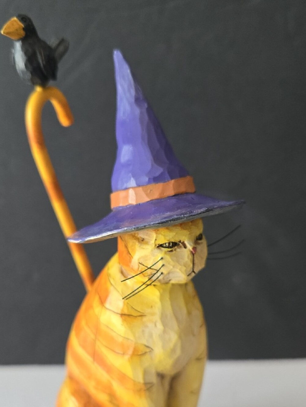 2006 Jim Shore Kitty in a Witch Hat Resin Halloween Figurine - Picture 2 of 12